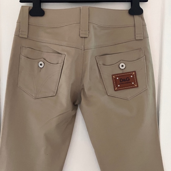 NEW D&G KHAKI BOOTCUT TROUSER - Picture 7 of 14